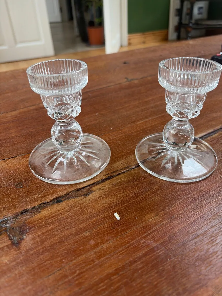 Waterford glass candles - Image 1