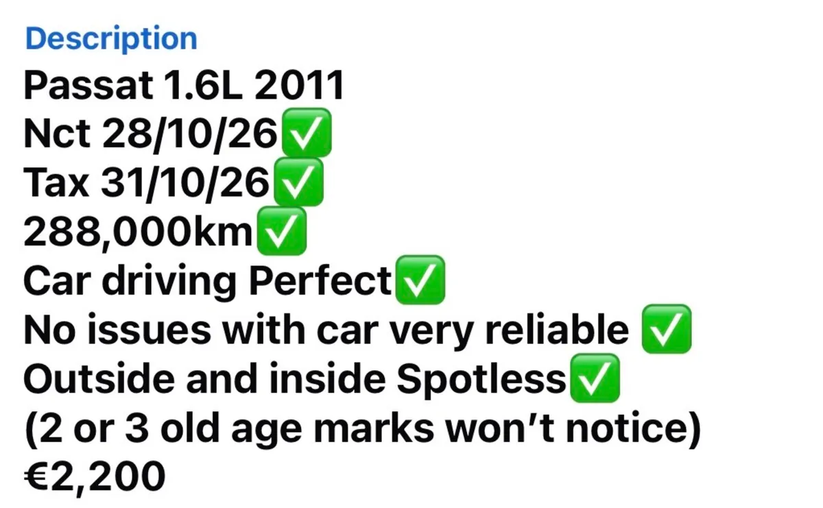 Passat 1.6L 2011 - Image 3