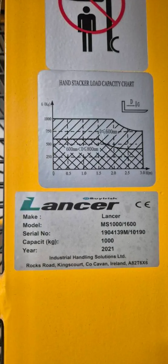 Manual stacker truck - Image 3