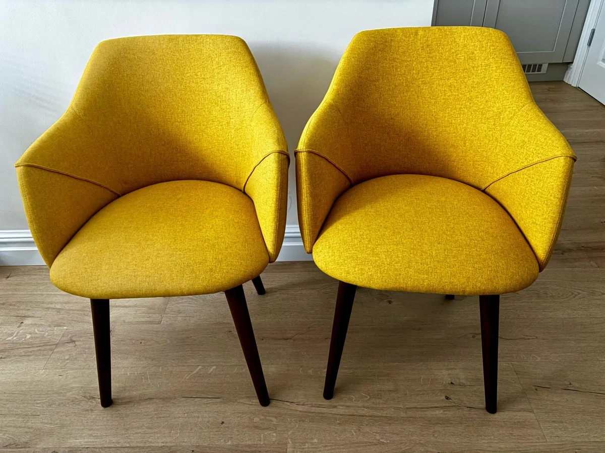 Set of 2 MADE Carver Dining Chairs - Image 4