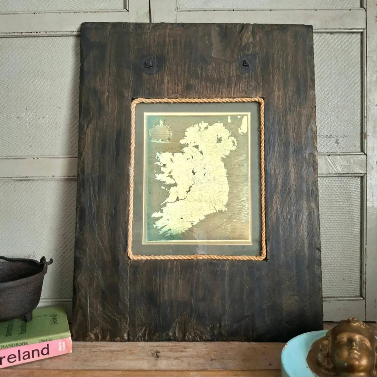 Map of the 'Kingdom of Ireland' In Natural Slate - Image 1