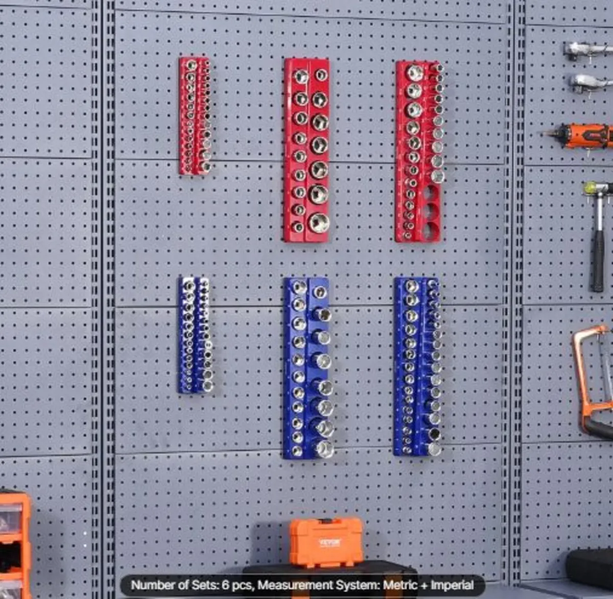 Magnetic Socket Organizer Set, 6PCS Socket Holder - Image 4