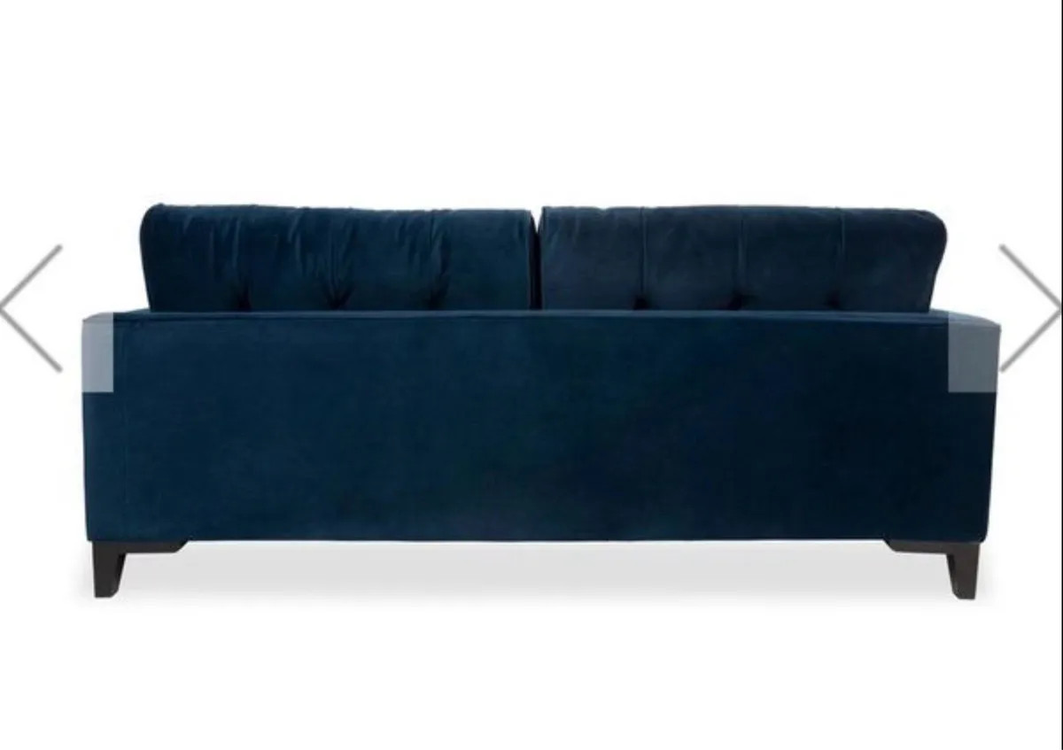 EZ Living Sofas x 2 plus footstool - Image 4