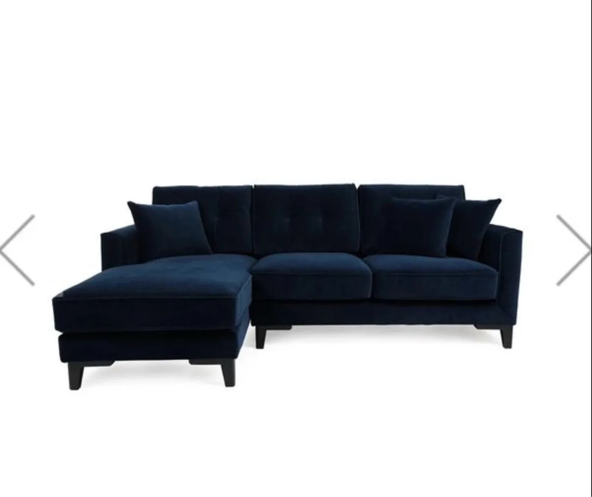 EZ Living Sofas x 2 plus footstool - Image 1