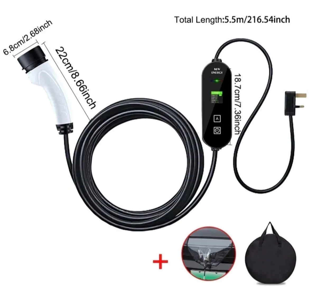 Type 2 EV Granny Home Charger Cable up to 13A - Image 2