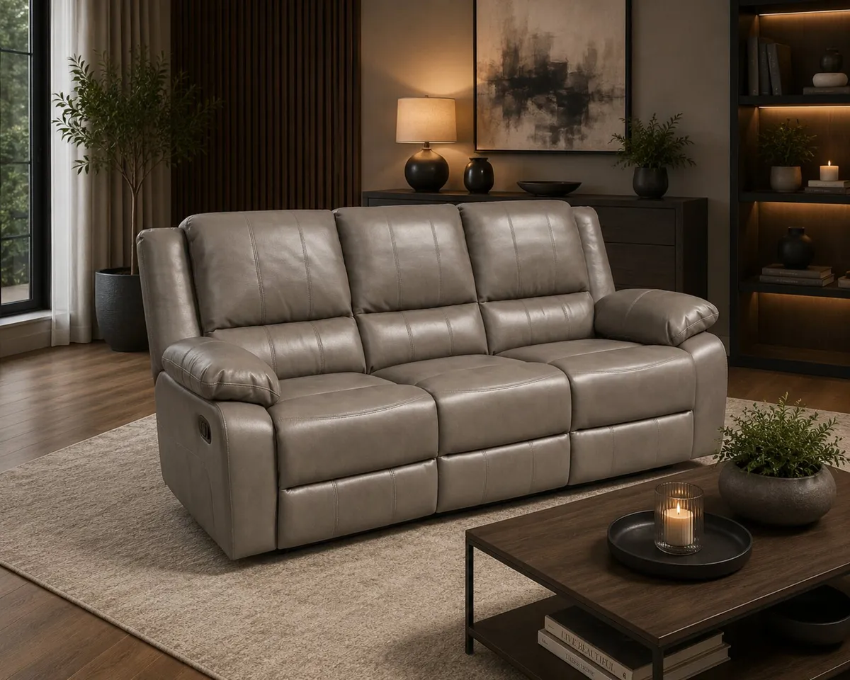 New Leather Recliners Free Delivery - Image 4