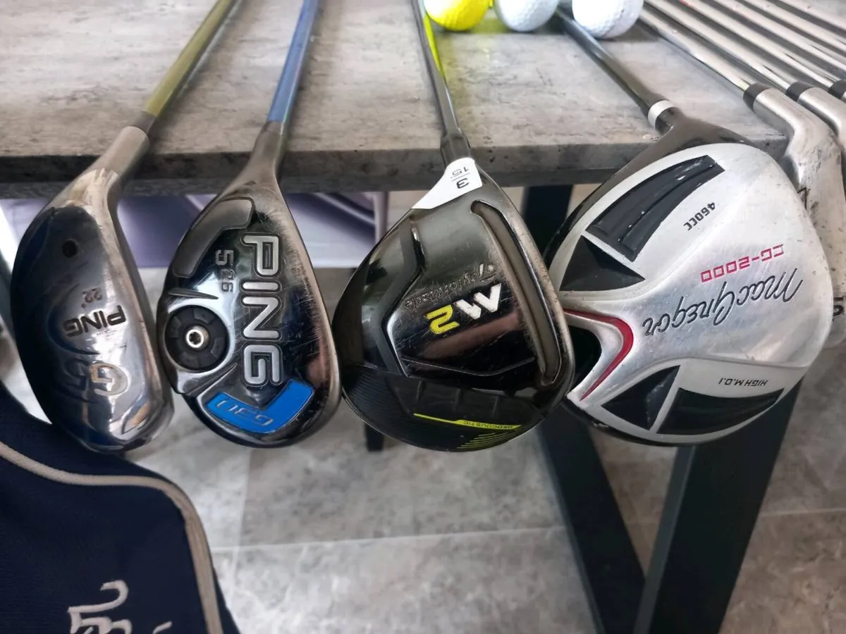 Golf bag and clubs and golf balls. - Image 3
