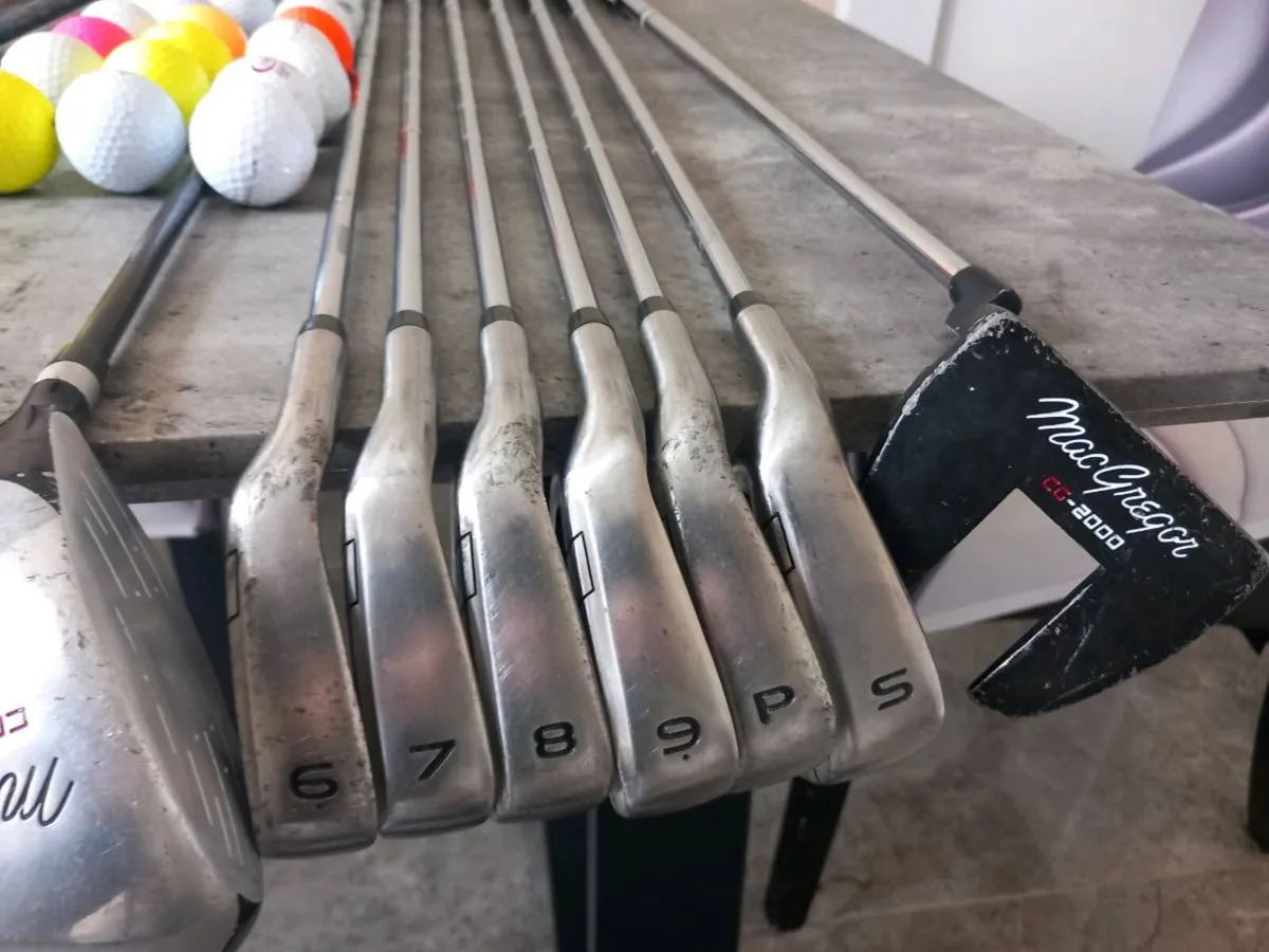 Golf bag and clubs and golf balls. - Image 4
