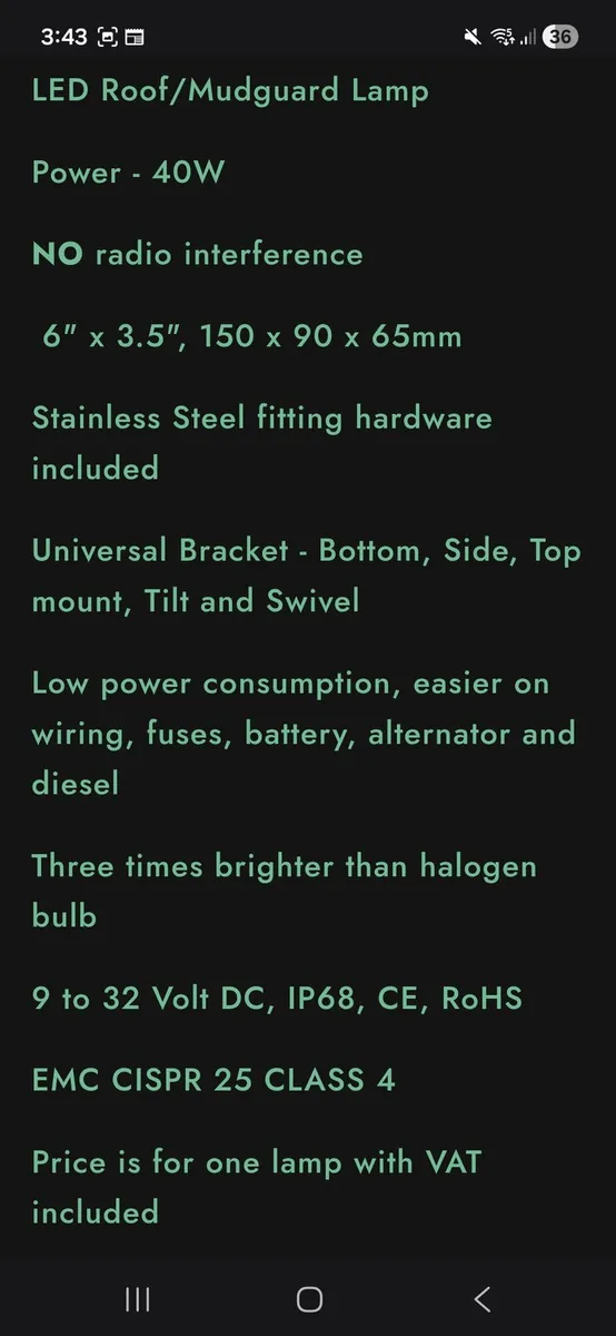 2 pairs of LED spotlight - Image 3
