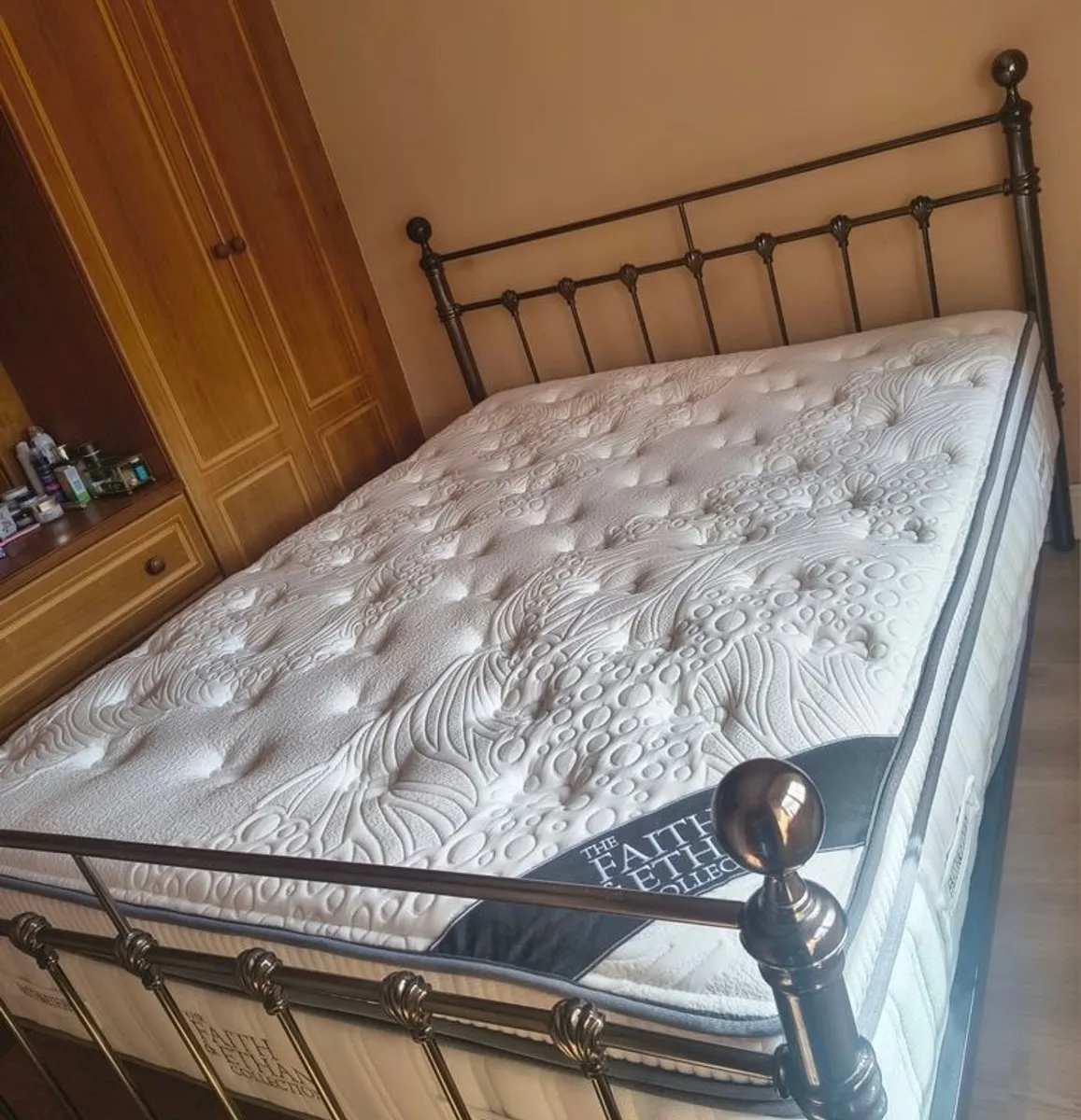 King Size bed plus mattress - Image 1