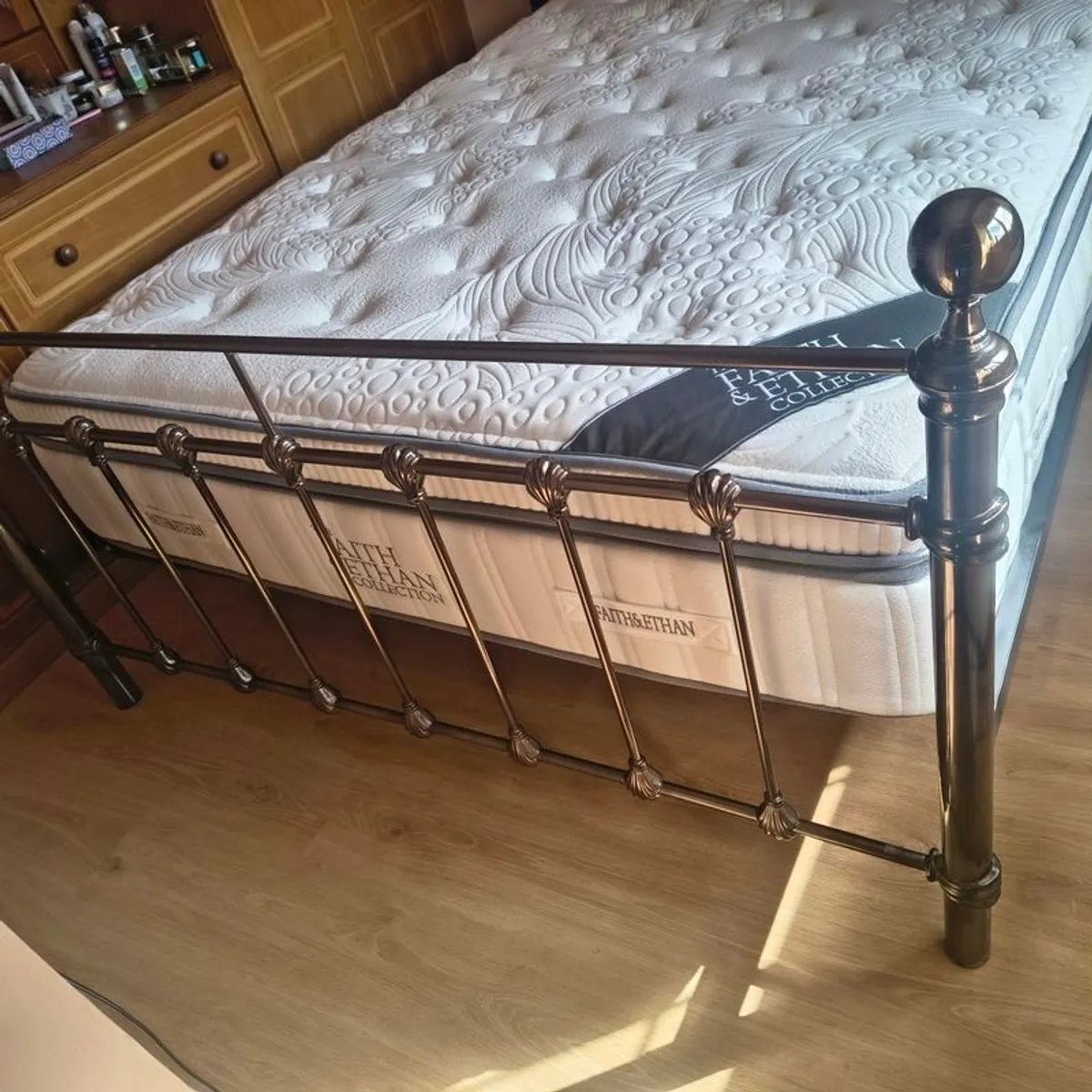 King Size bed plus mattress - Image 2