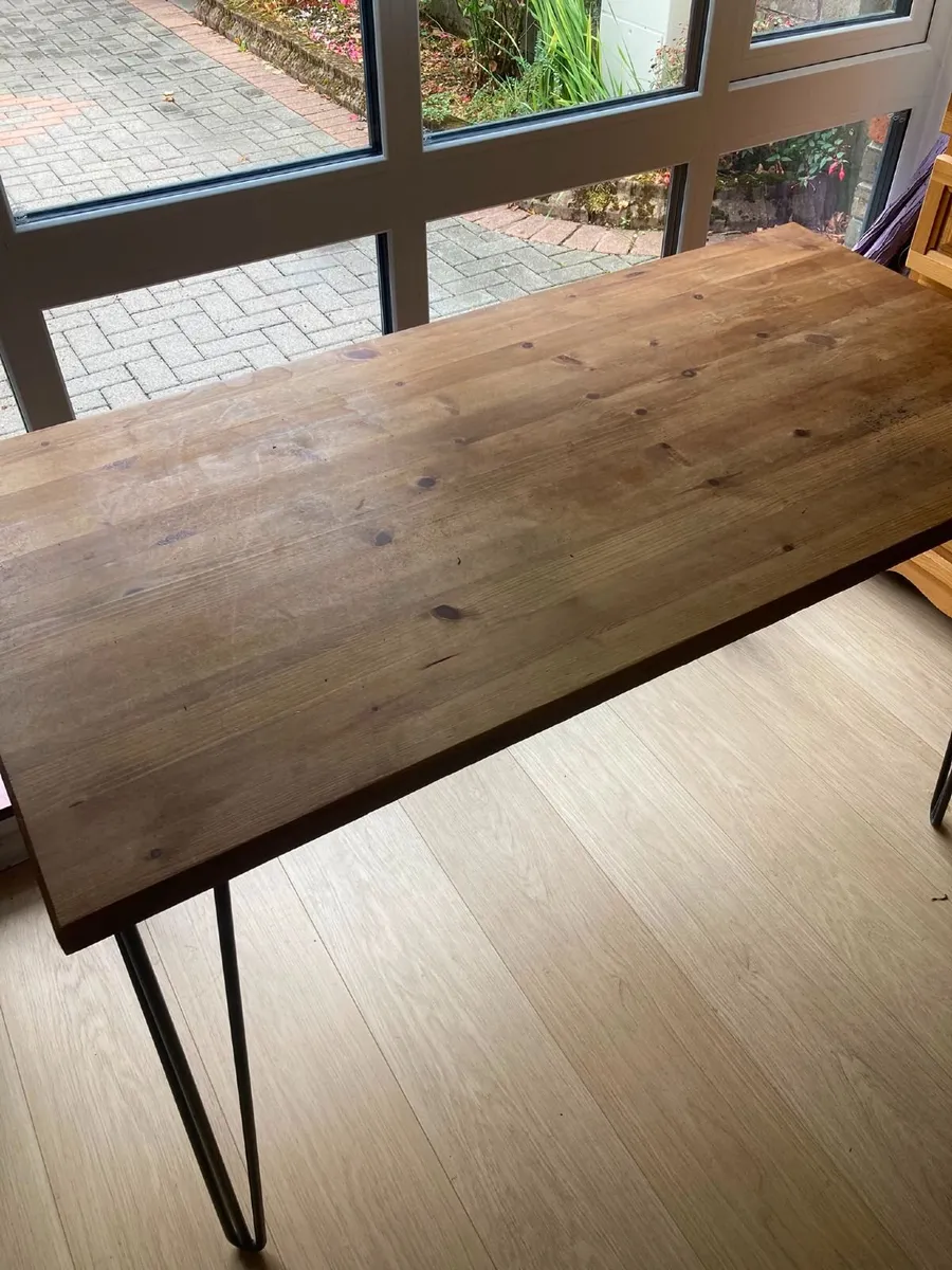 Rowlands Industrial Desk - Wooden desk FREE! - Image 2