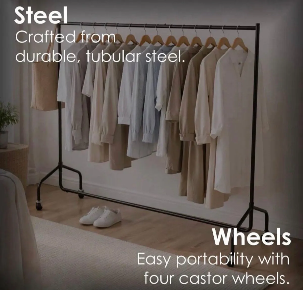 New 6ft Heavy Duty Clothes Rail - Image 1
