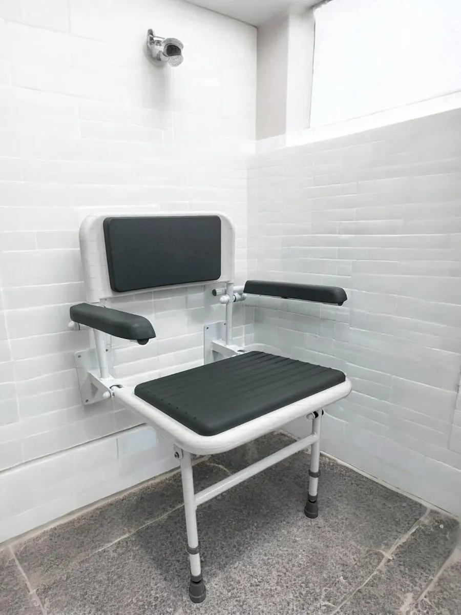 Solo Standard Deluxe Shower Seat with Legs - Image 4