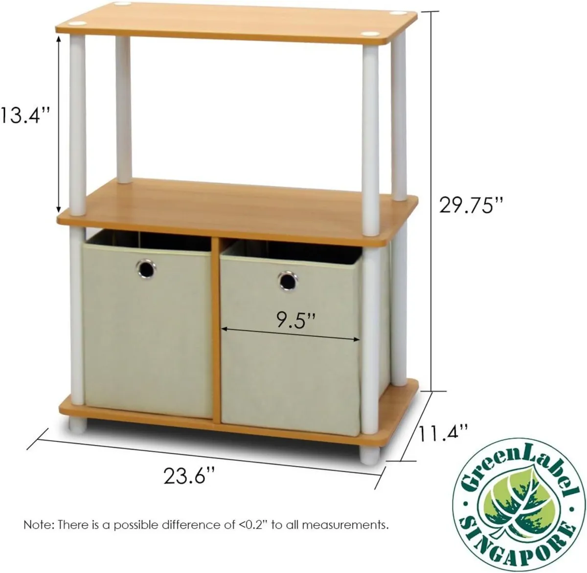 Storage Shelves 3-Tier Toolless Book Shelf - Image 2