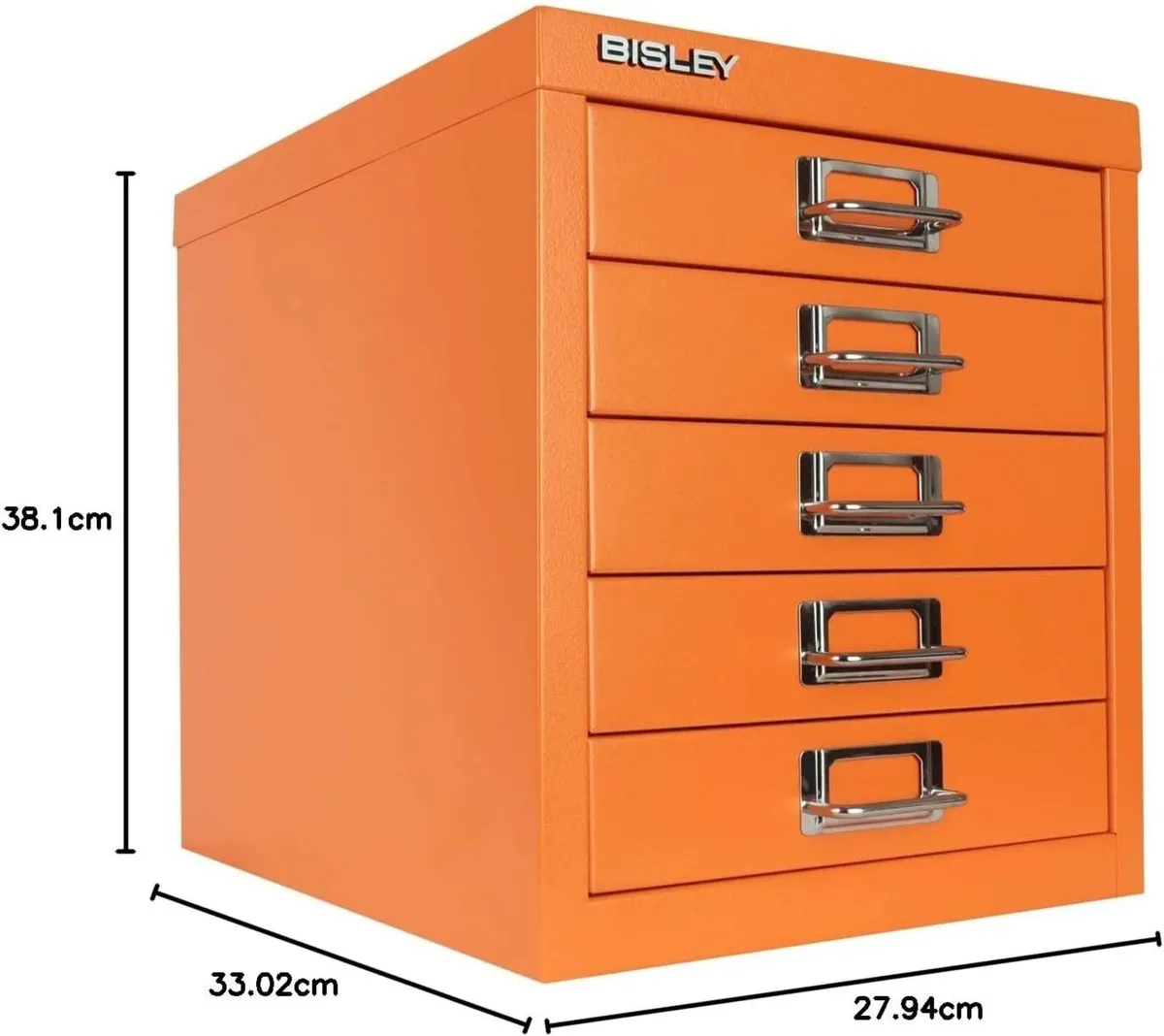 5 Drawer Steel Desktop Multidrawer Storage Cabinet - Image 2
