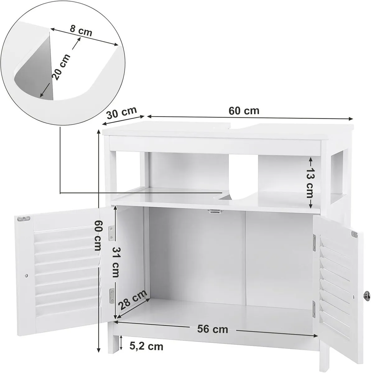 Under-Sink Cabinet Without Sink Storage Lots - Image 3