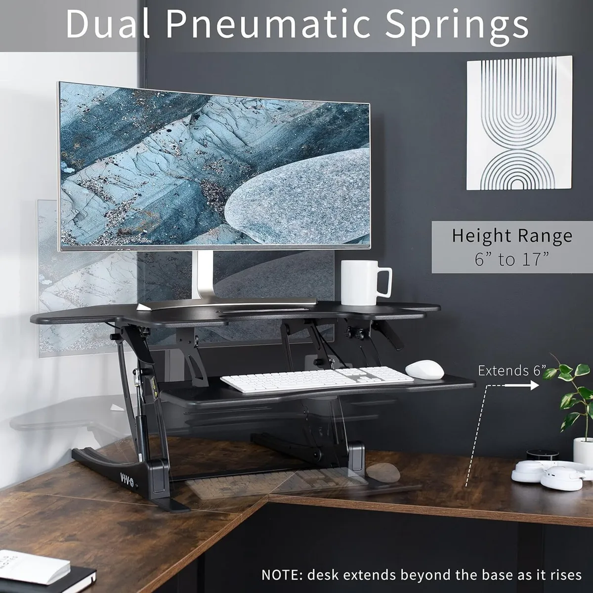 109CM Corner Height Adjustable Cubicle Stand Up - Image 4