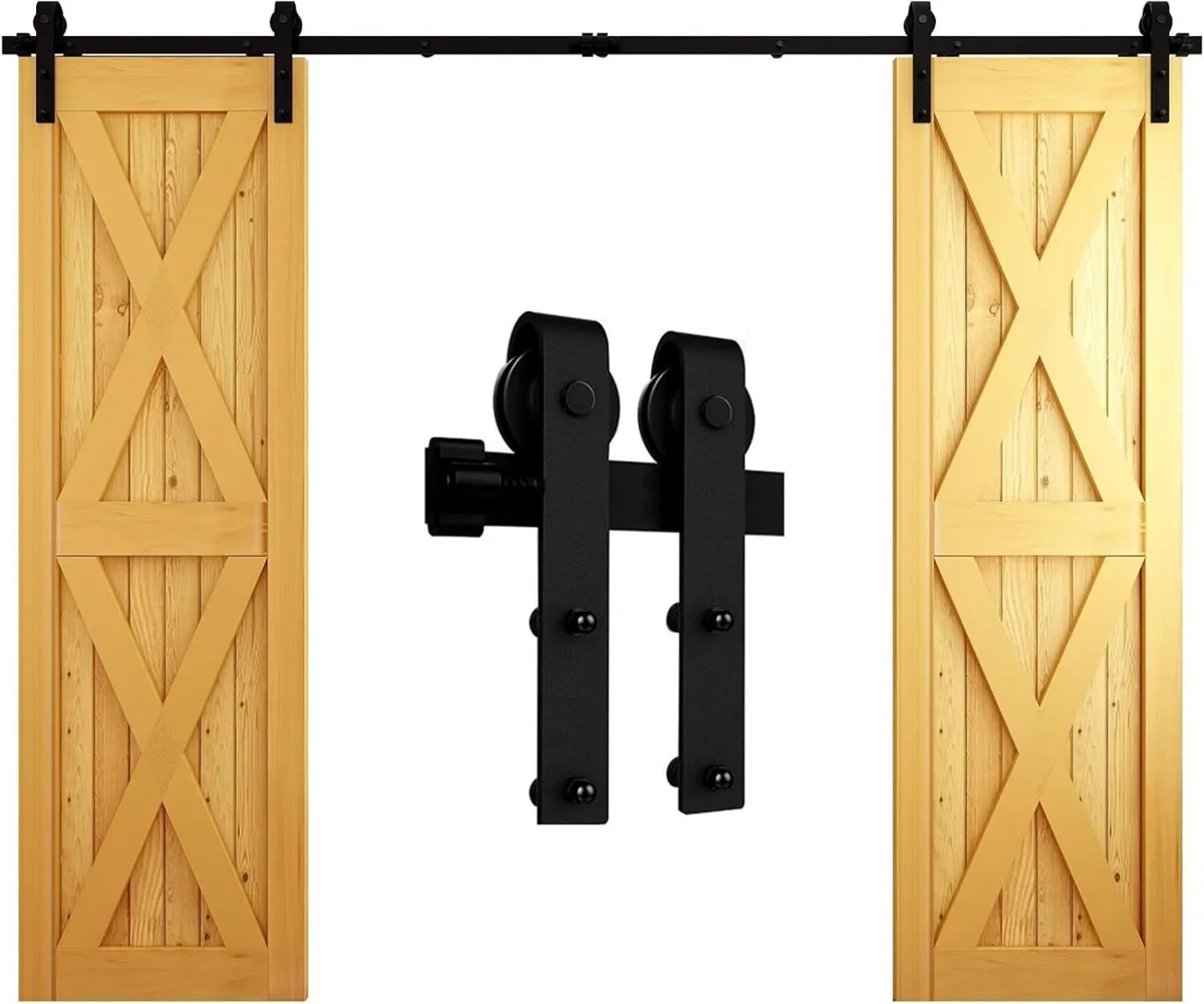 10FT Sliding Barn Wood Door Hardware Closet - Image 1