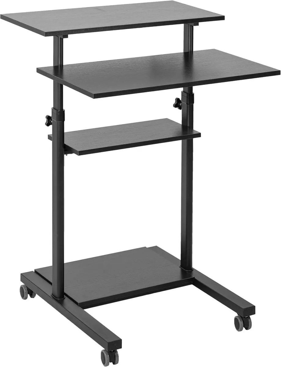 Mobile Height Adjustable Table Stand Up Desk - Image 1