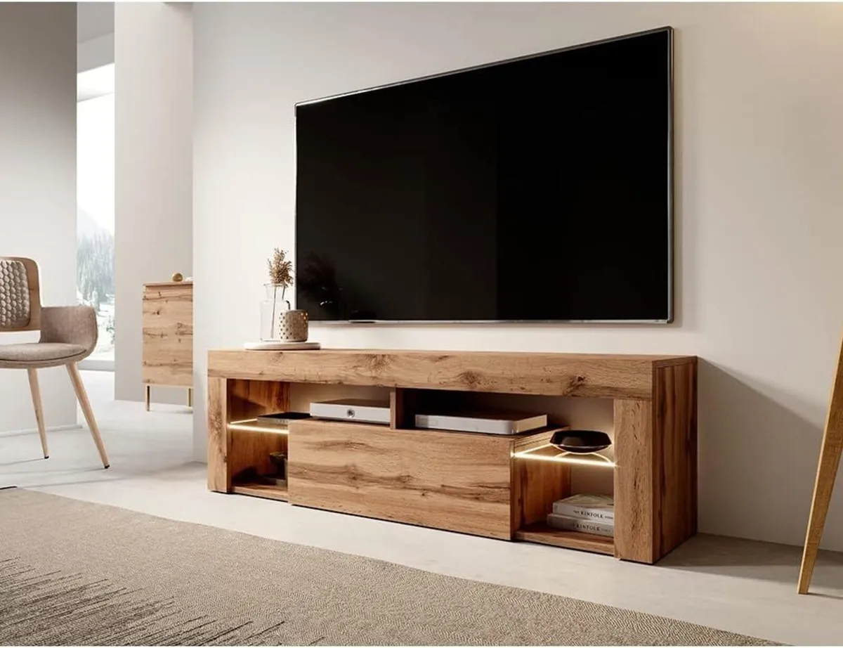 Bianko Modern TV Stand Cabinet 140CM LED - Image 3