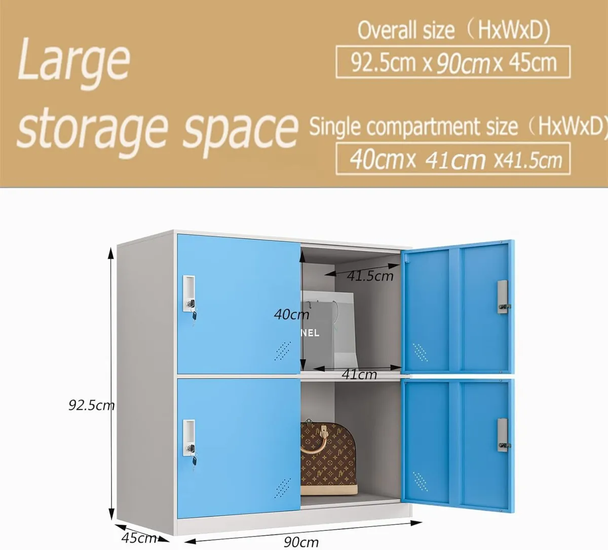 Metal Office Cabinet with 4 6 9 Doors - Image 3