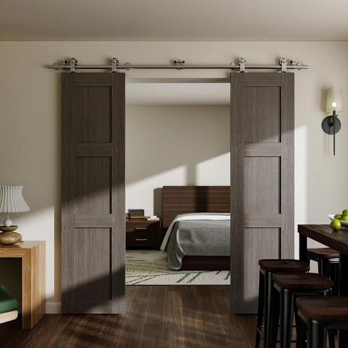 10.5FT 320CM Stainless Steel Sliding Barn Door - Image 3