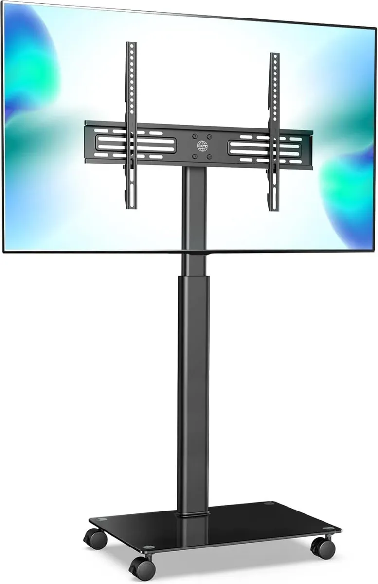 Mobile TV Cart Floor Stand on Wheels - Image 1
