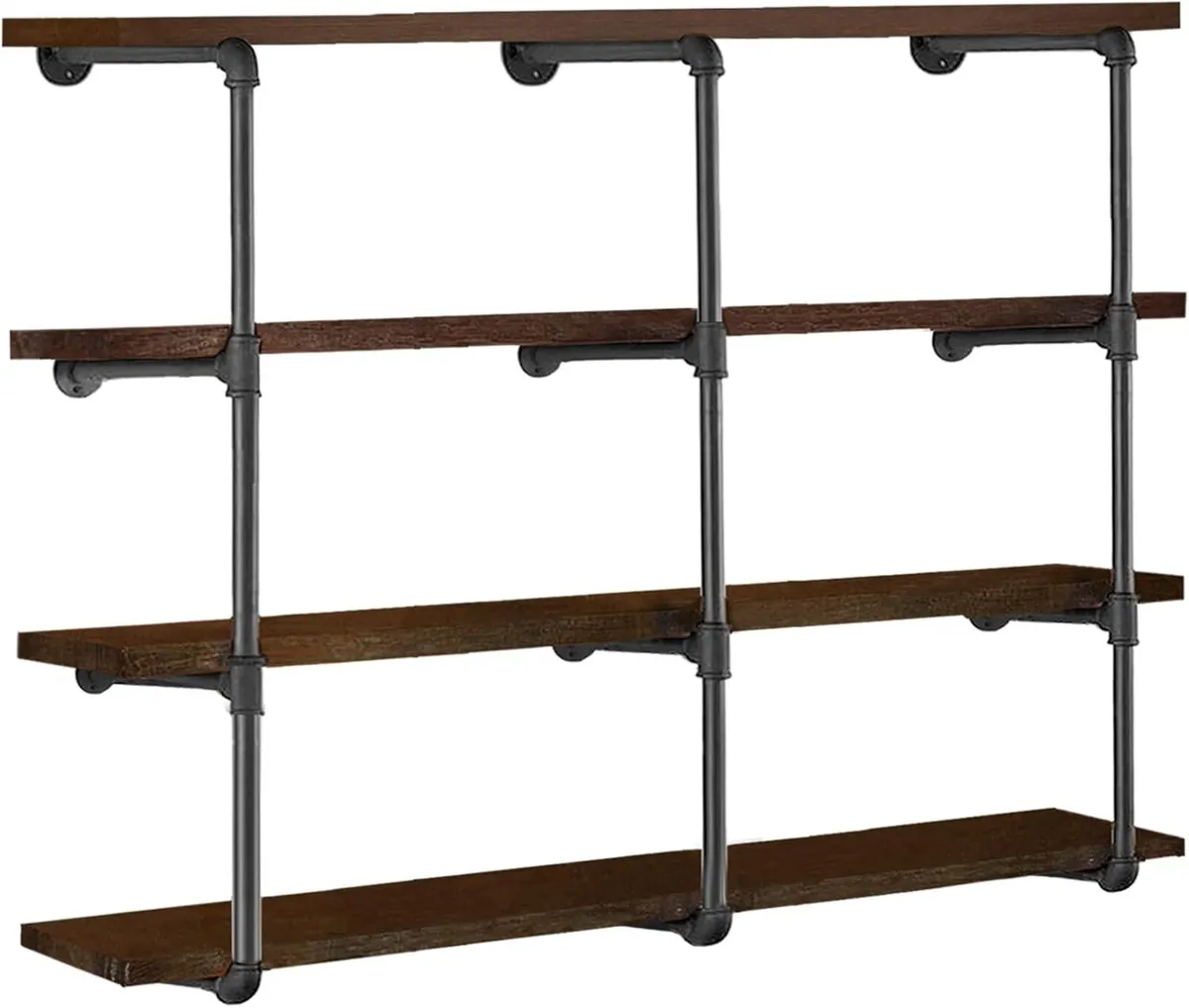 Industrial Iron Pipe Shelves 3 Set 4-Tier 42 - Image 1