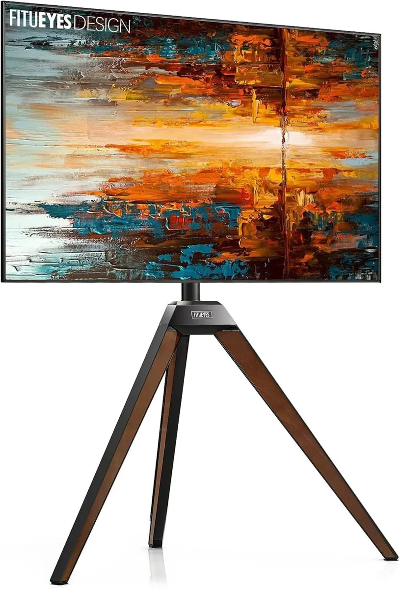 TV Stand for 37-65 Inch Tvs Steel Walnut - Image 1