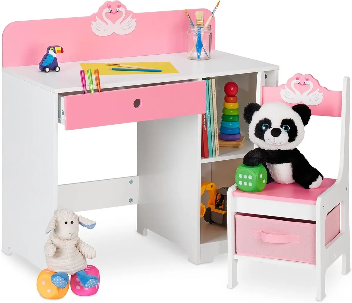 Children's Furniture Set Table Stool Play Storage - Image 1