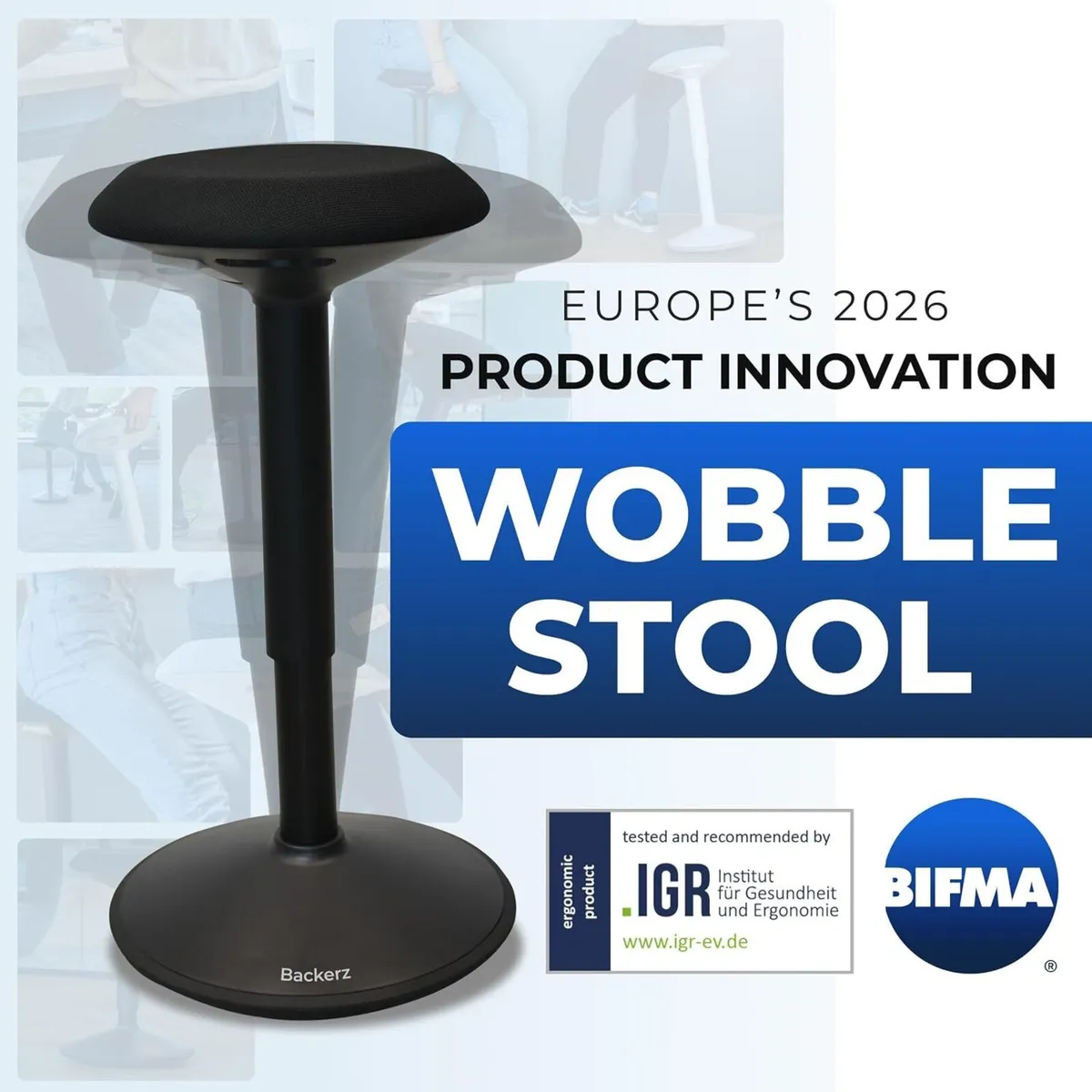 Ergonomic Desk Stool for Office Height Adjustable - Image 2