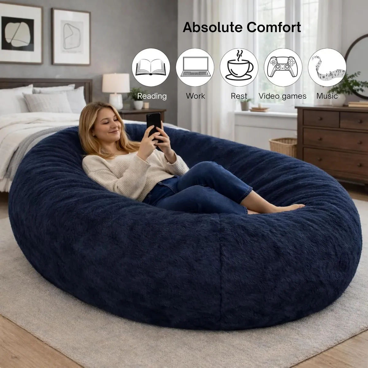 Giant Bean Bag for Adults and Kids - Image 4