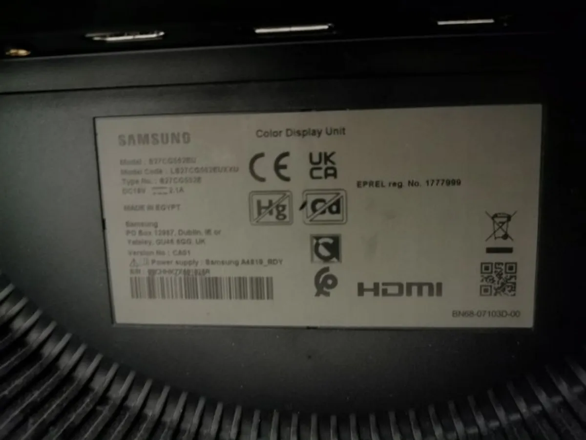 Samsung Odyssey G5 27" Curved QHD 165Hz VA Gaming Monitor (S27CG552EU) - Image 2