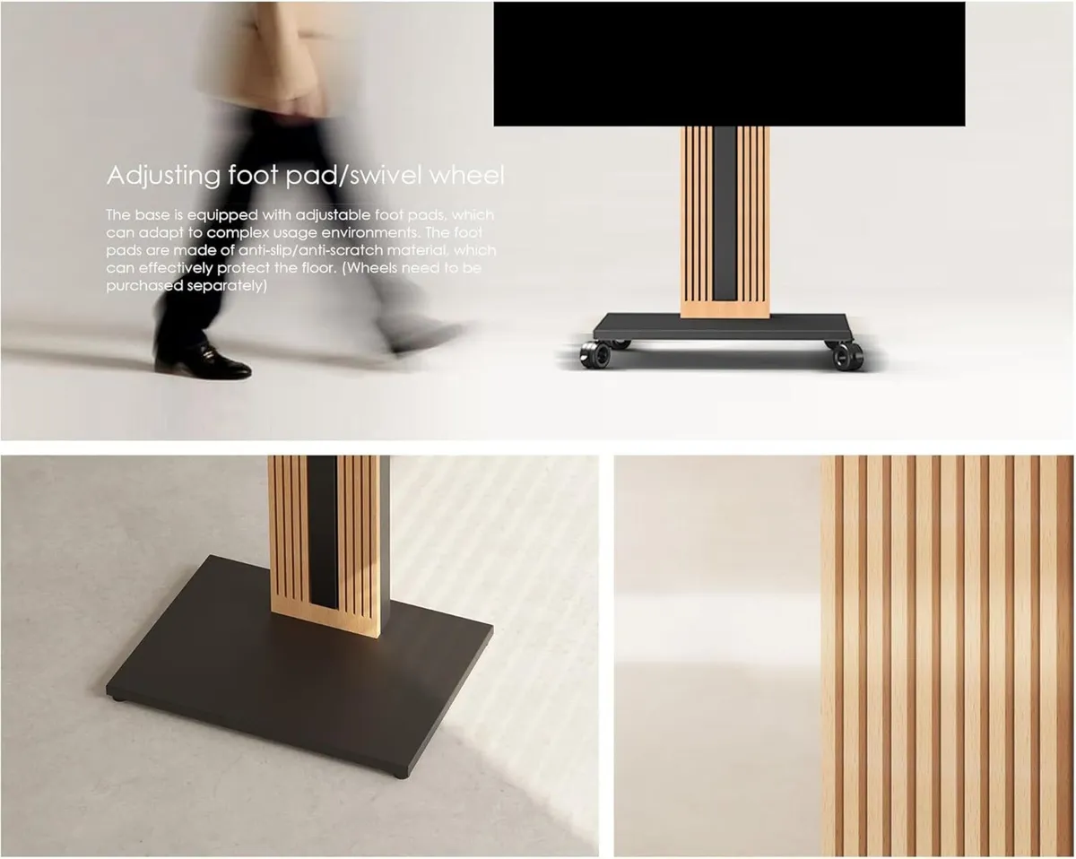 Floor TV Stand for 32-65 Inch Tvs Beech - Image 3