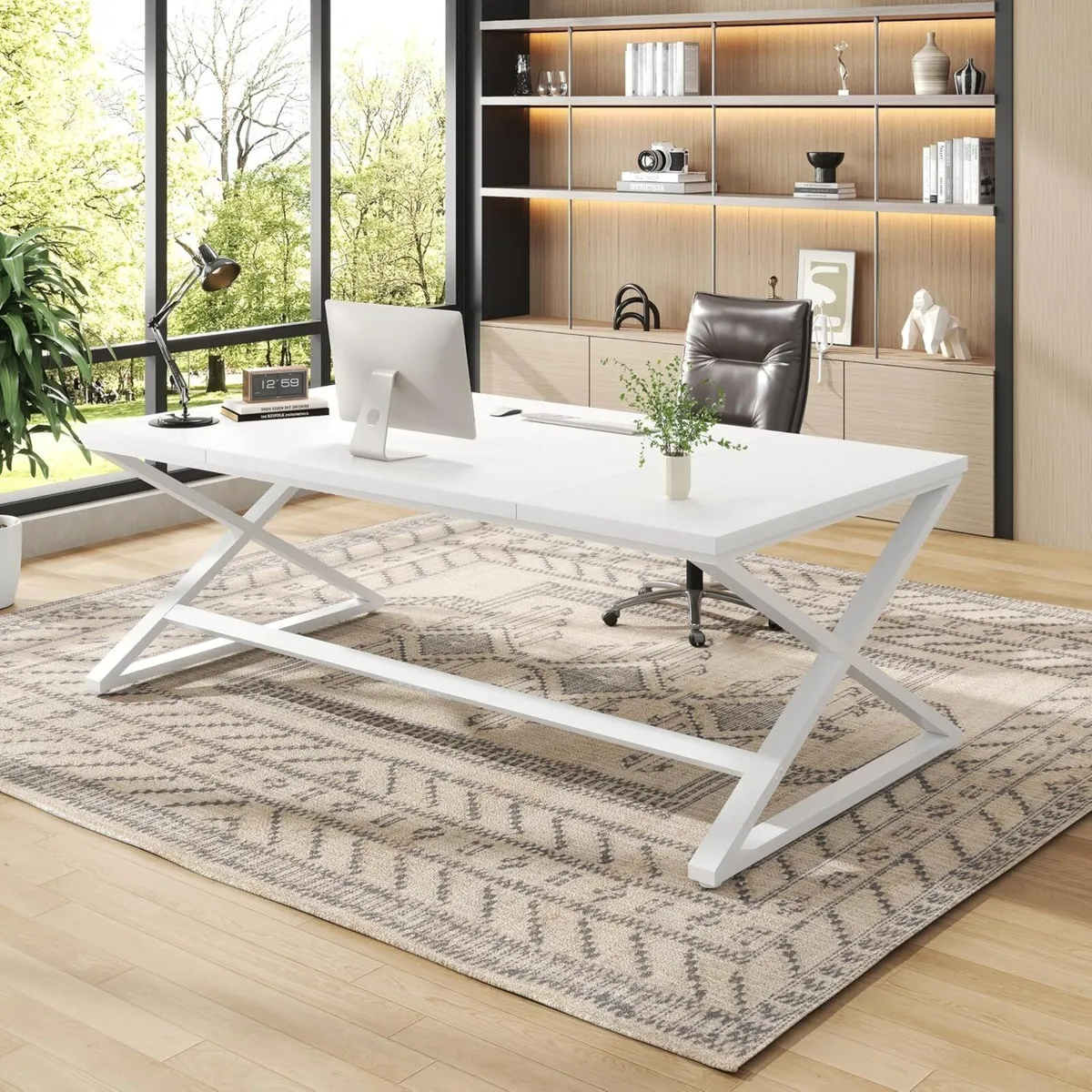 Computer Desk Gaming Office Table Large Desks - Image 1