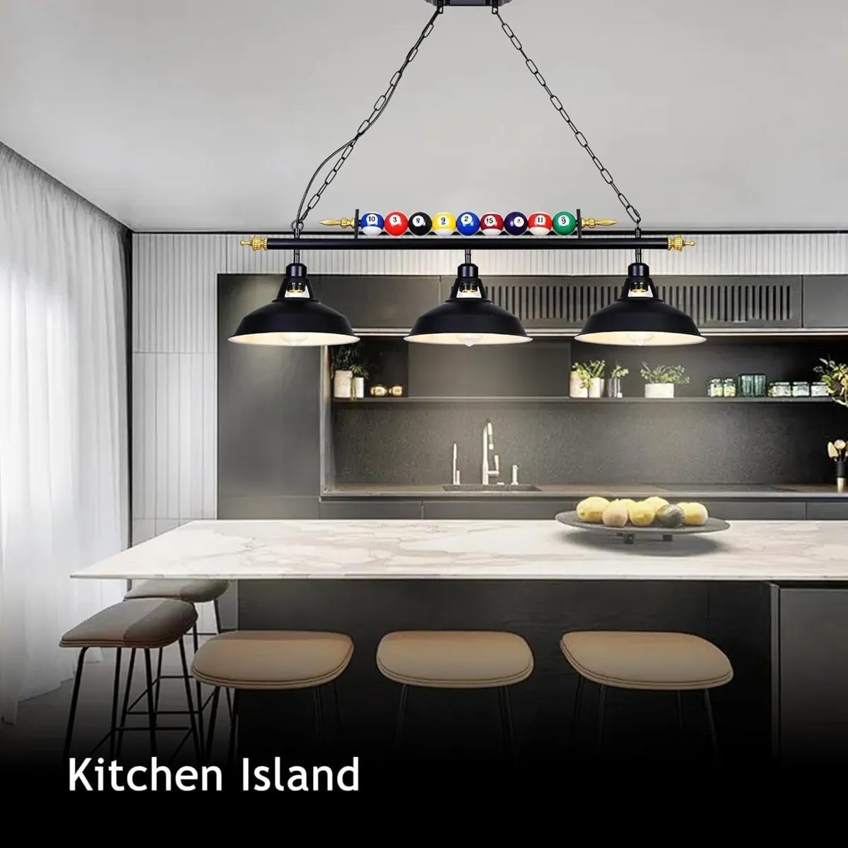 Table Light with 3 Matte Metal Shades - Image 4