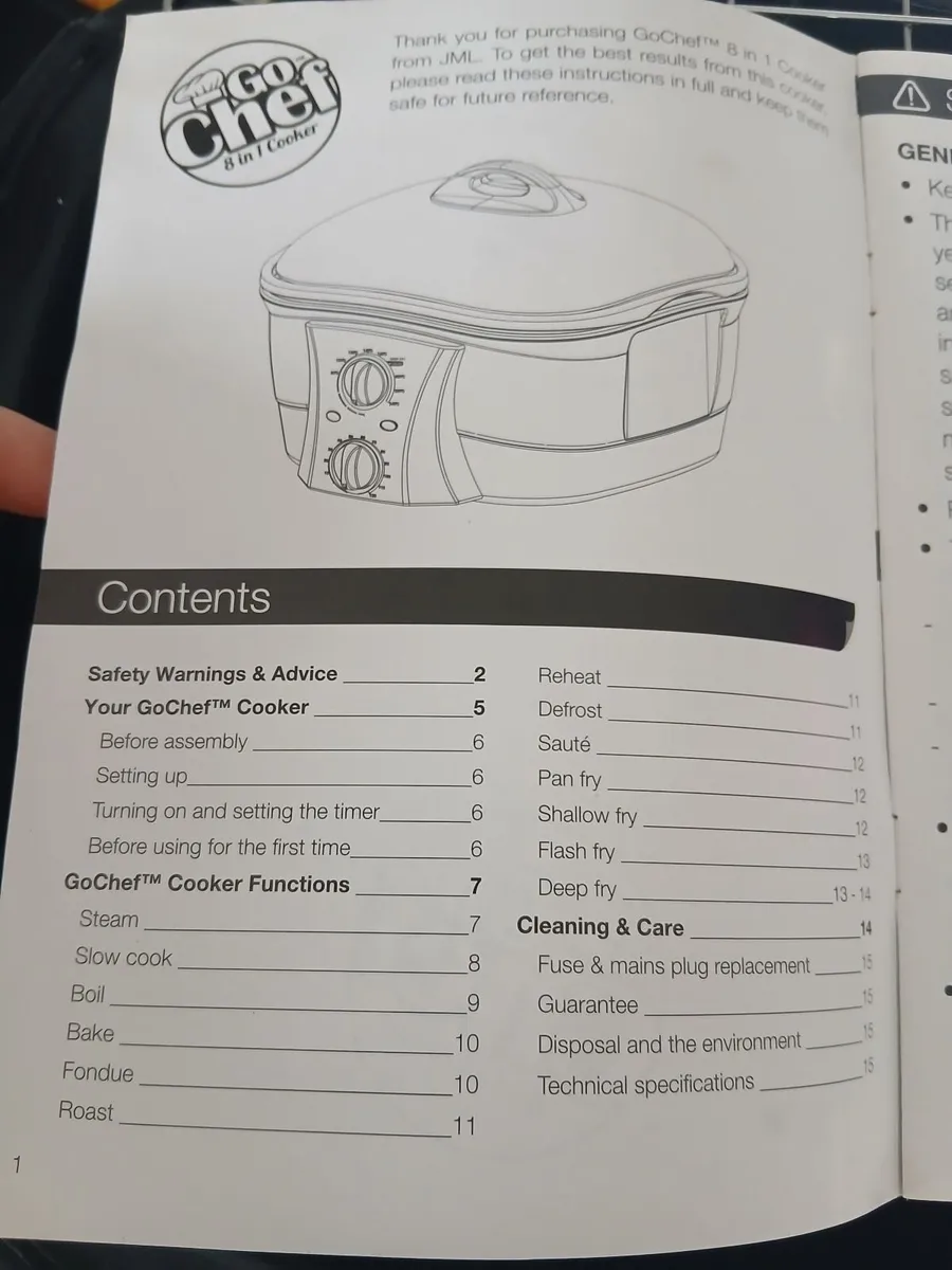 JML Go Chef 8 in 1 slow cooker - Image 3