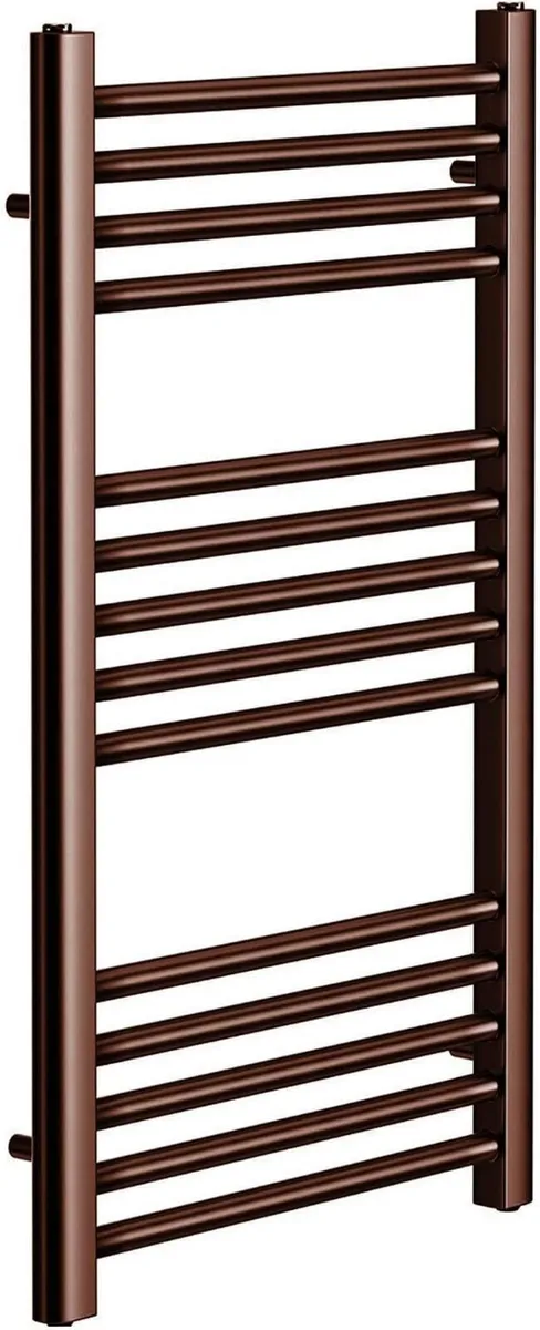 Brushed Bronze Heated Towel Rail 400MM - Image 1
