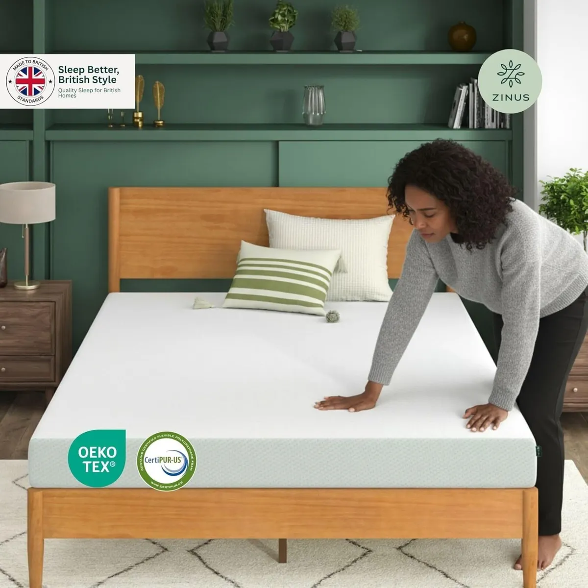Mattress Memory Foam Infused with Tea 8'' Height - Image 3