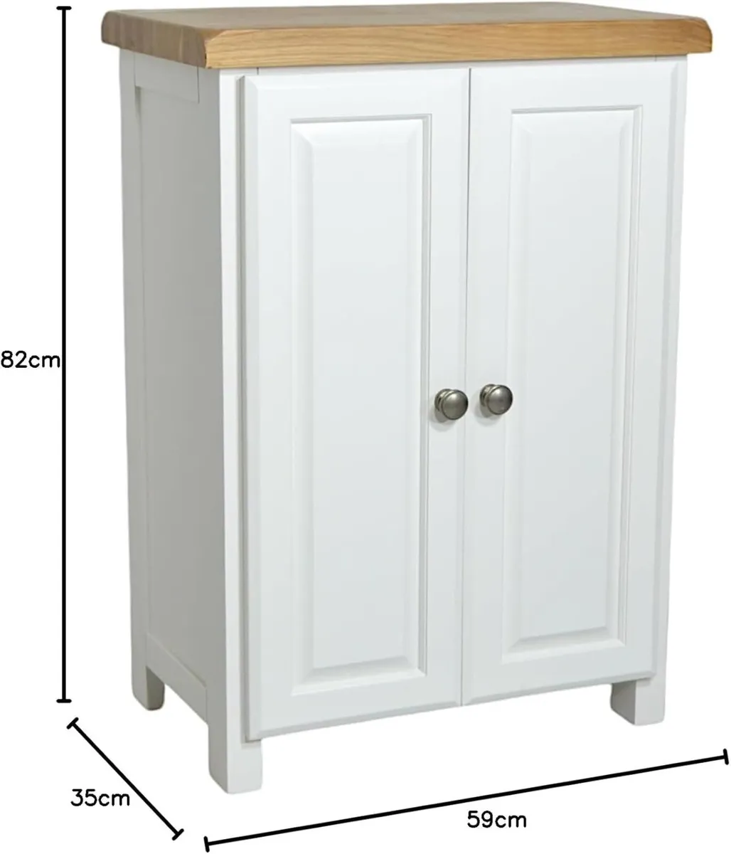 Shoe Storage Cabinet Painted Ready-Assembled - Image 2