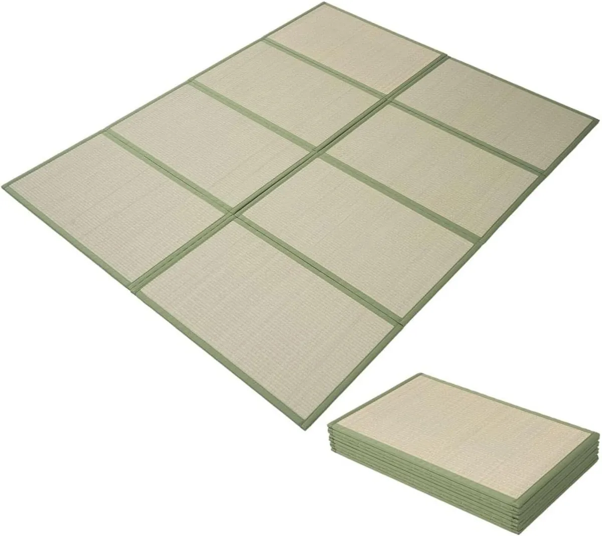 Japanese Tatami Mat Natural Rush Grass Foldable - Image 1