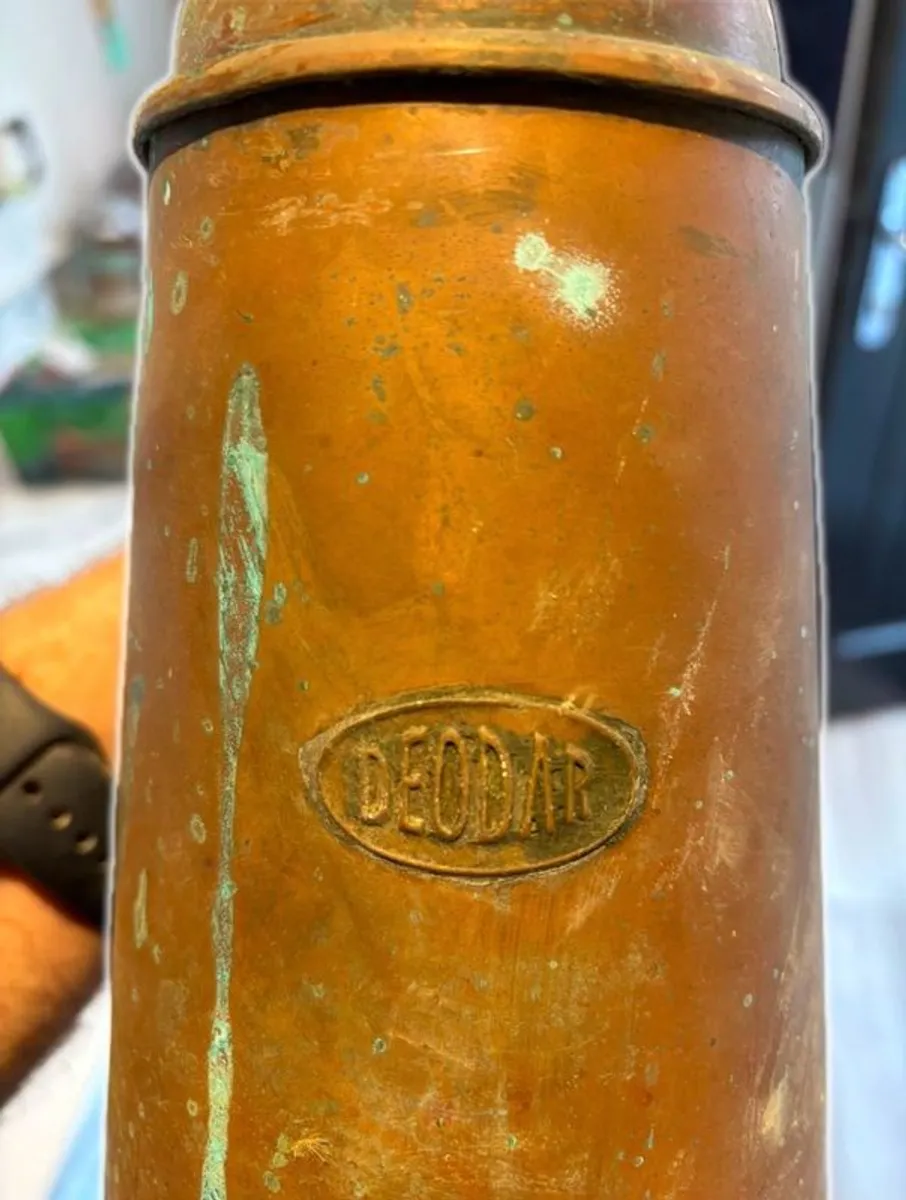 Vintage Deodar Cooper Hand Pump - Image 1