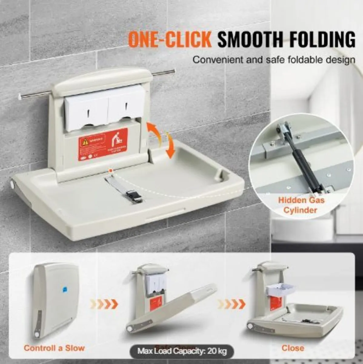 Wall-Mounted Baby Changing Station - Image 1