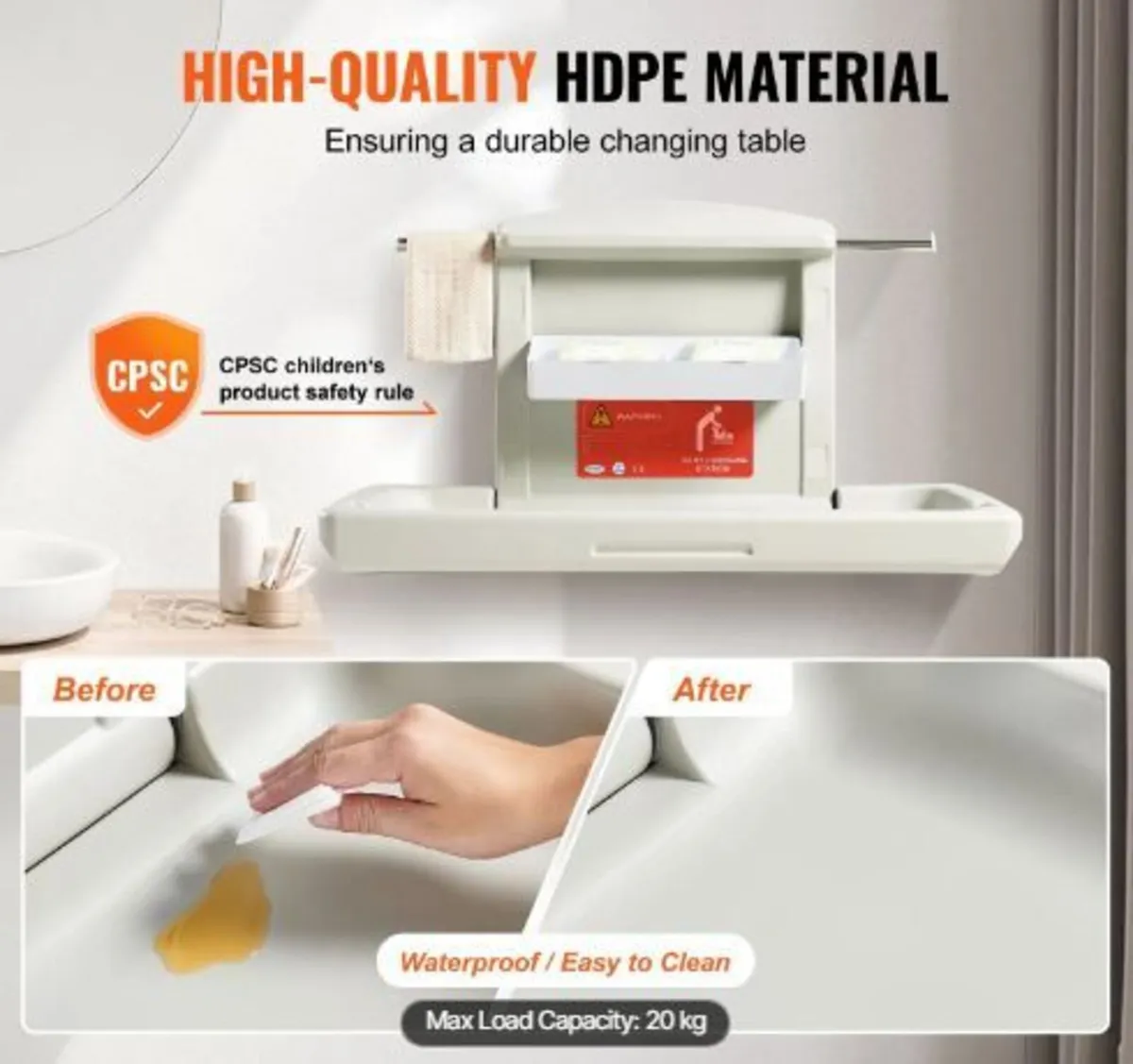 Wall-Mounted Baby Changing Station - Image 4