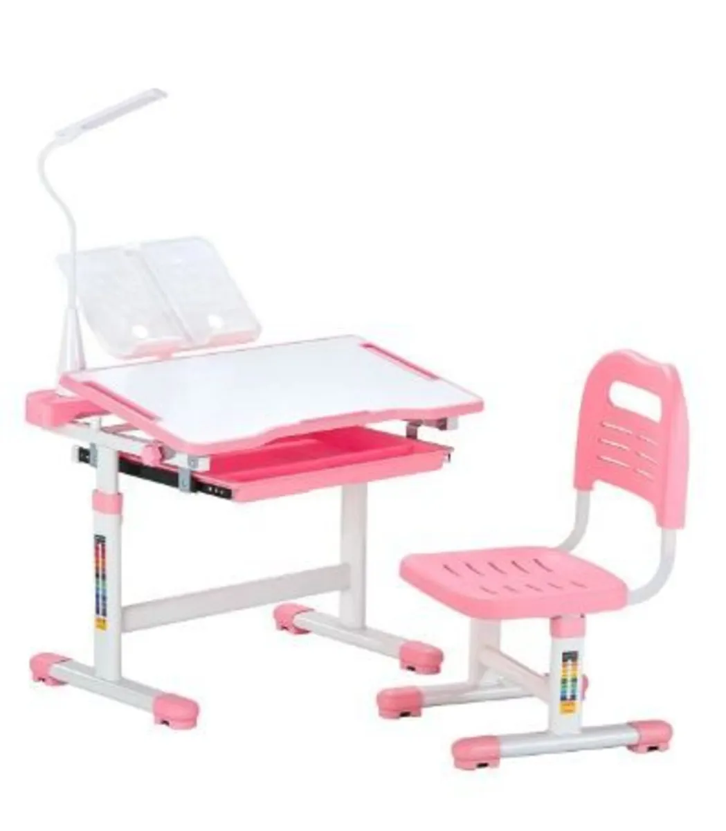 Kids Study Chair and Desk Set, Study Desk - Image 4