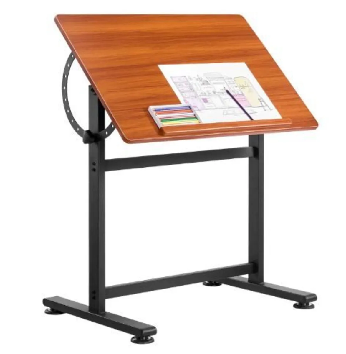 Drafting Table, Adjustable 0°–90° Tilt Drawing Des - Image 2