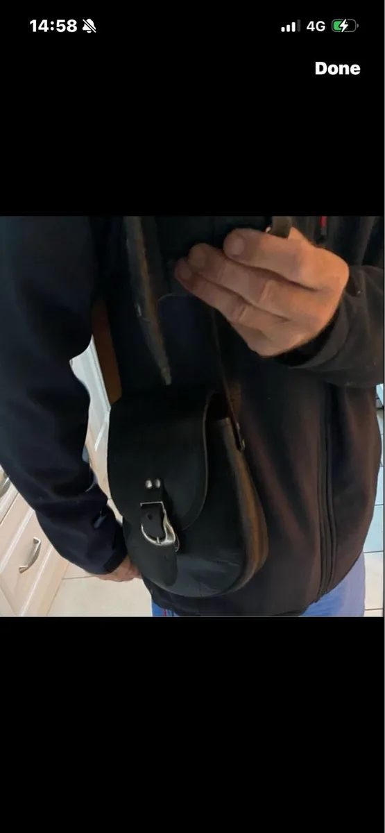 Vintage Army Leather Shoulder Bag - Image 2