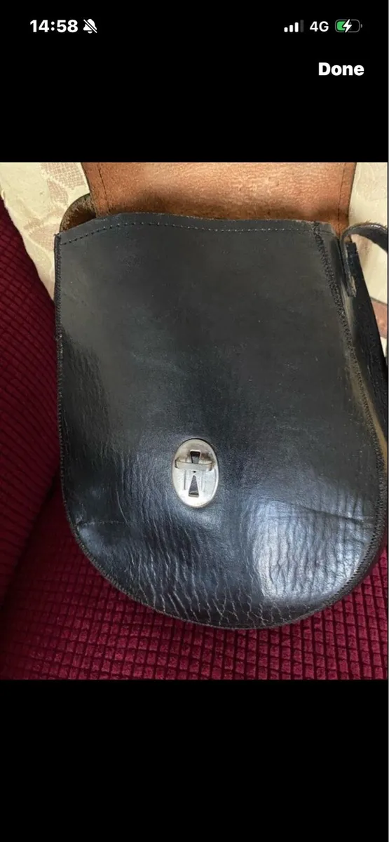 Vintage Army Leather Shoulder Bag - Image 4