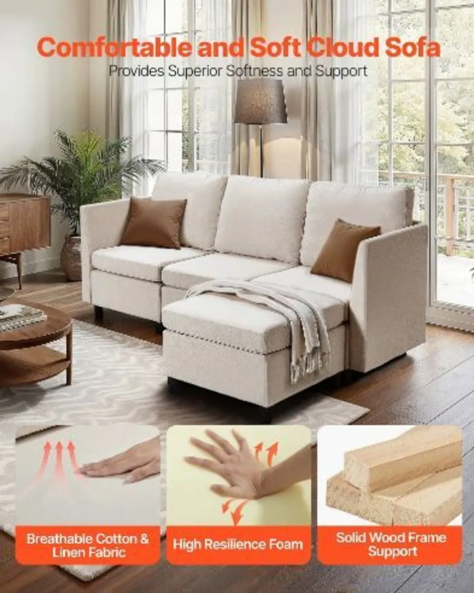 Modular Sectional Sofa, 3-Seater - Image 2